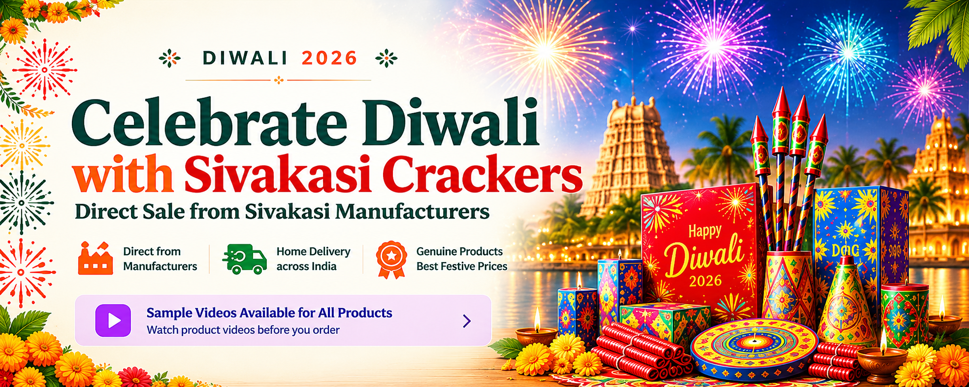 Celebrate Diwali with Sivakasi Crackers — Direct Sale from Sivakasi Manufacturers