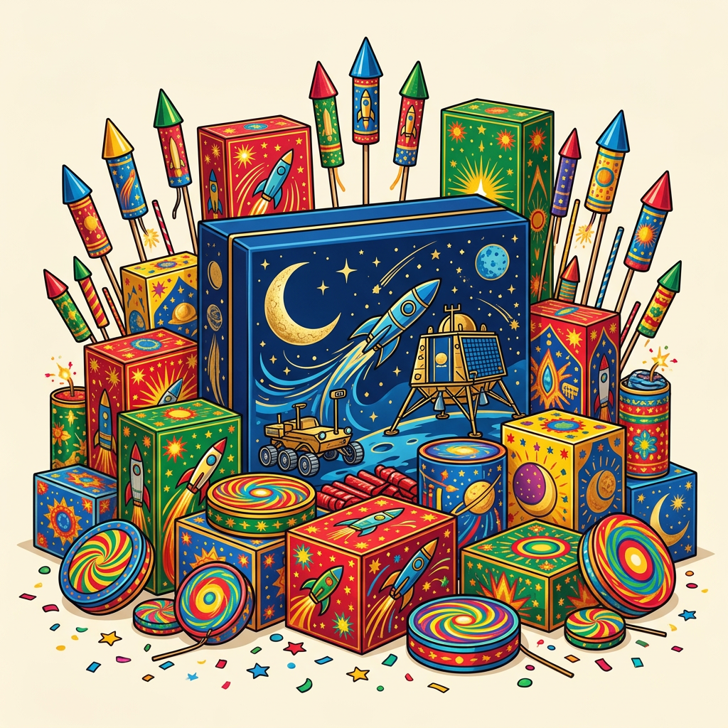 Chandrayaan gift pack — illustrative assortment